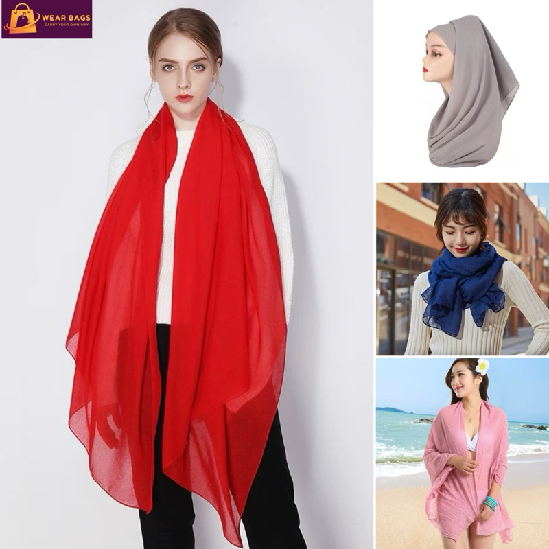 SCARF 180 CM COLORFUL KNIT WOOL 401254