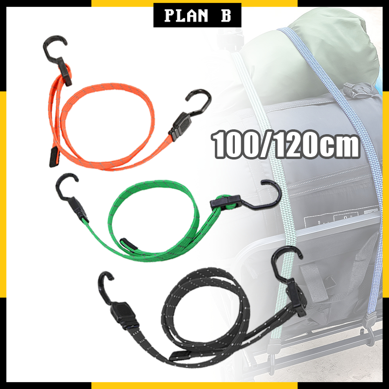 1.2m Motor Rope Elastic Cargo Bundling Strap Luggage Rope With Hooks ...