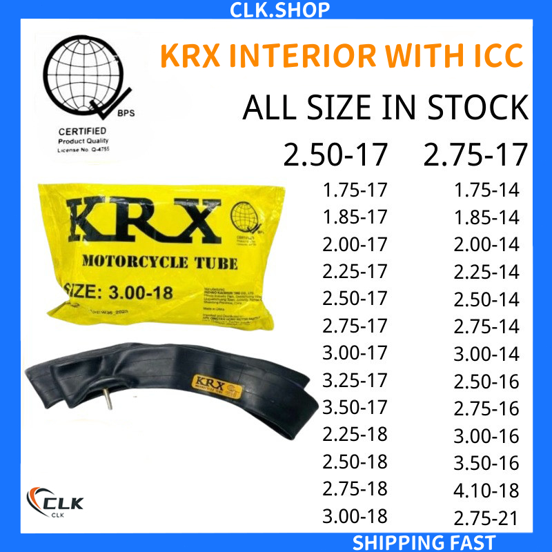 WHOLESALE MOTORCYCLE TUBE KRX INNER TUBE FOR MOTORCYCLE WITH ICC [CLK ...