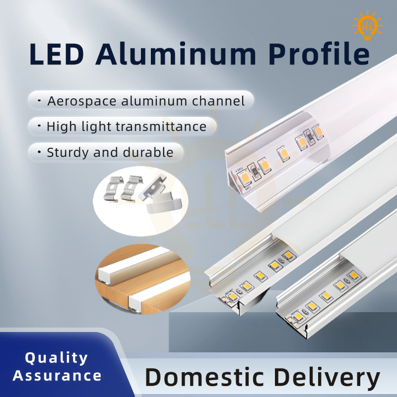1m LED Aluminum Profile Housing Track for Strip Light Channel for Home ...