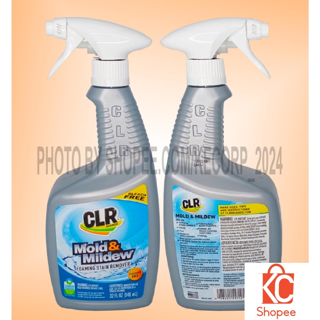 US Imports CLR Mold & Mildew Foaming Stain Remover Fragrance Free Spray ...