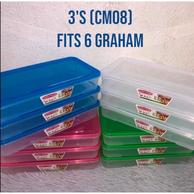 3PIECES GRAHAM BAR CONTAINER/ FOOD KEEPER | Shopee Philippines
