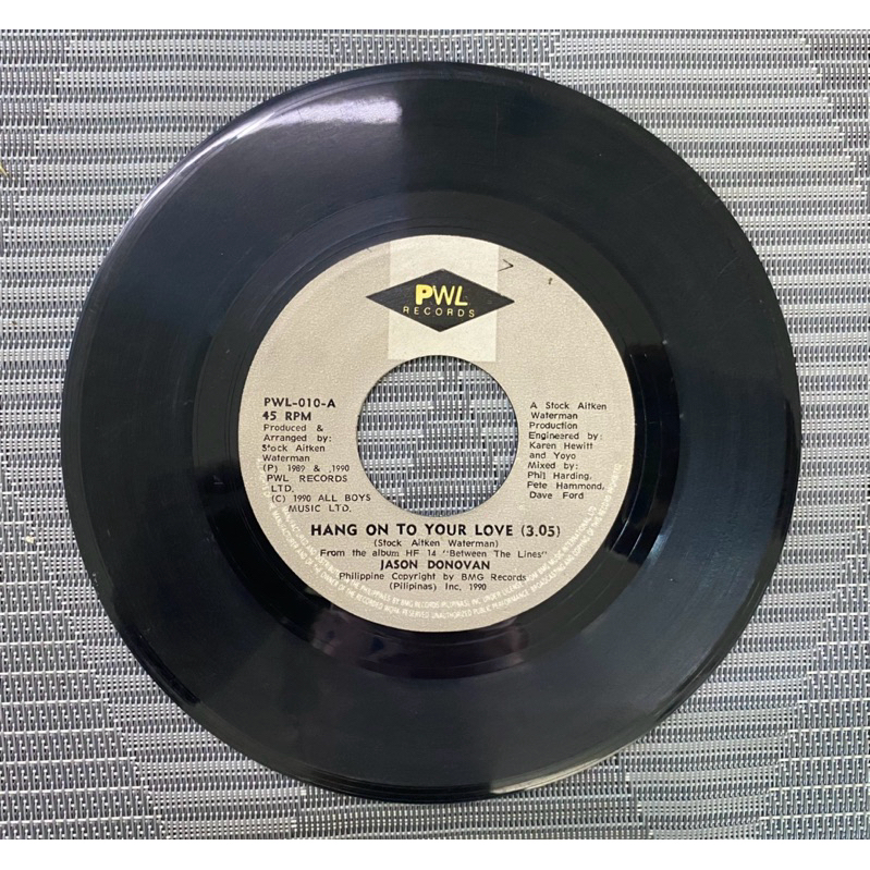 Jason Donovan – Hang On To Your Love - Philippines Original Synth-Pop ...
