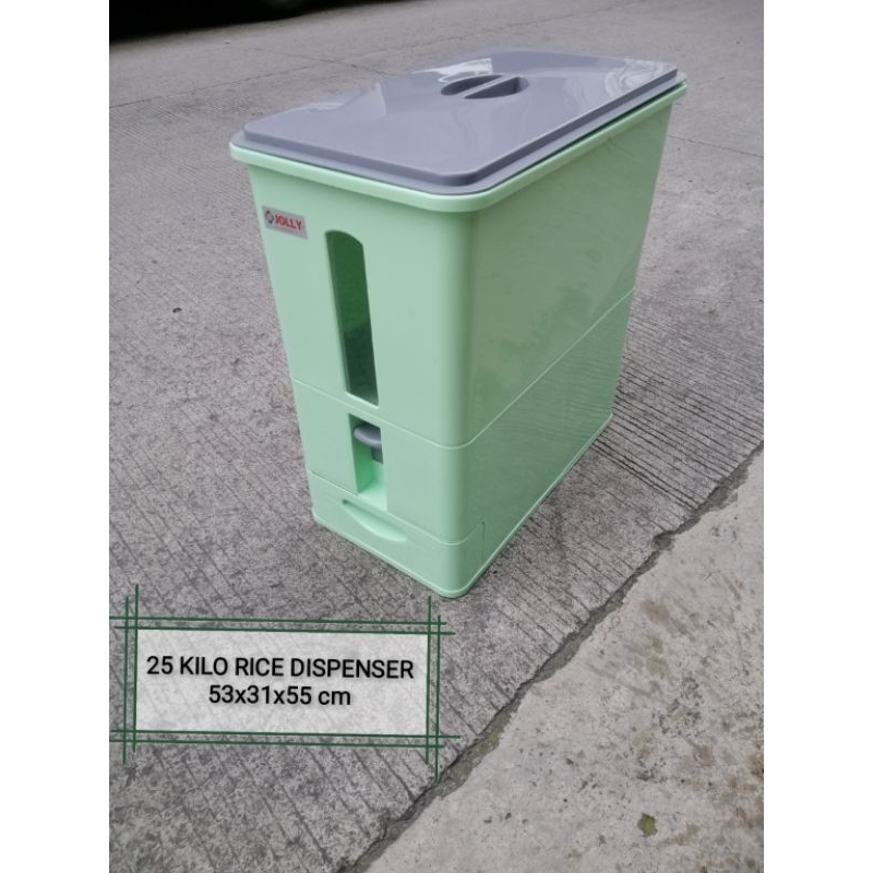 rice dispenser rice box plastic 25 kilo | Shopee Philippines