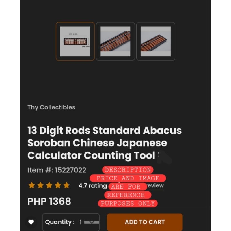 13 Digit Rods Standard Abacus Soroban Chinese Japanese Calculator ...
