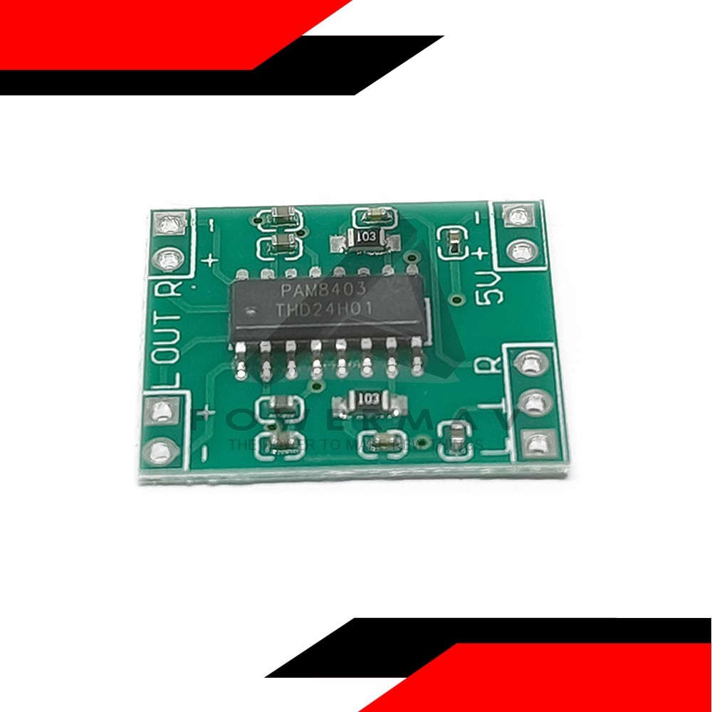 PAM8403 mini amplifier Module MINI8403 2.5V 5.5V DC Dual-channel stereo ...