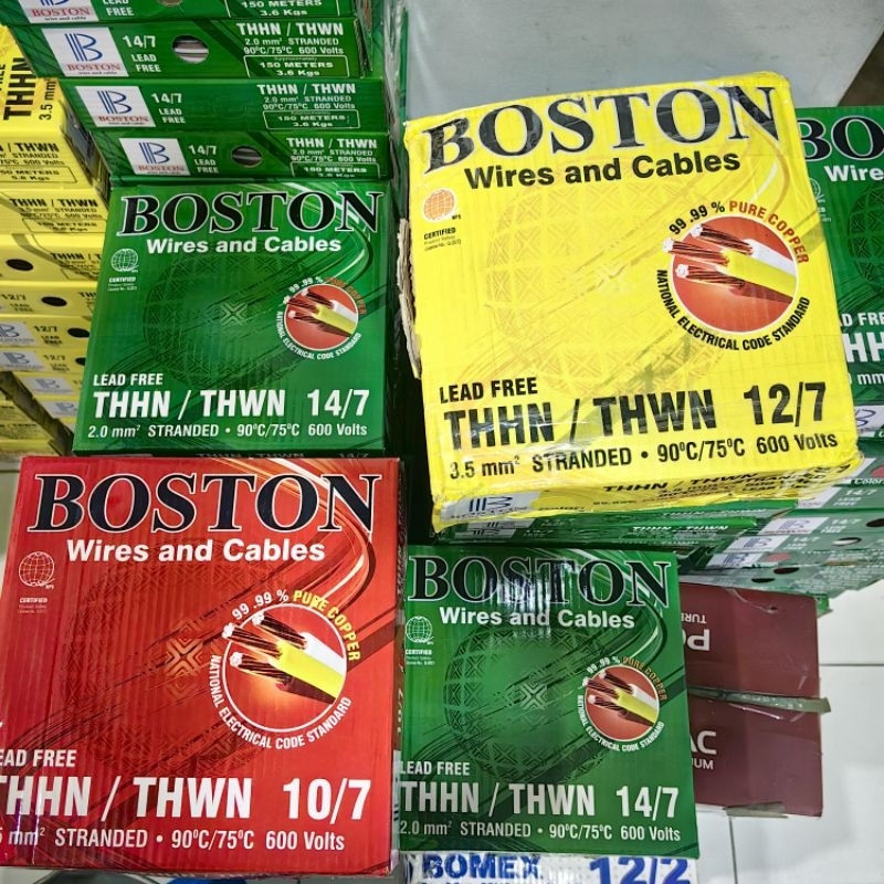 COD Boston THHN/THWN wire and cable, genuine high quality per box 150M ...