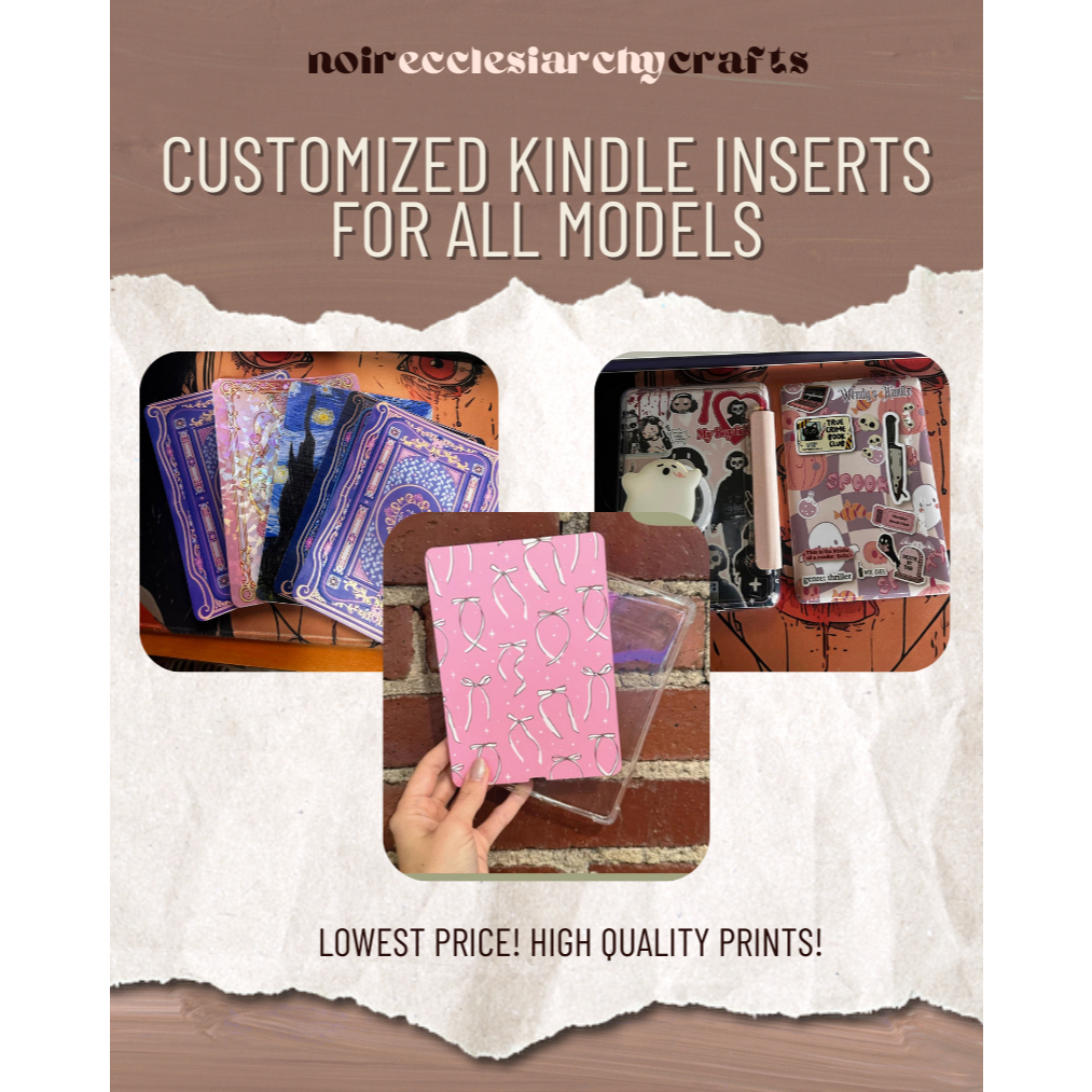 CUSTOM KINDLE INSERTS KOBO INSERTS - ALL UNITS AVAILABLE | Shopee ...