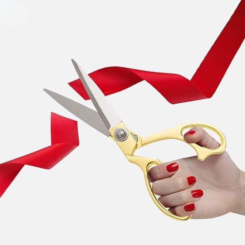 Heavy Duty Gold Scissor for Ribbon Cutting Fanbo | Shopee Philippines