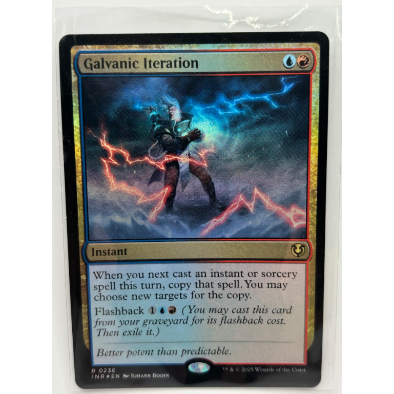 MTG TCG | INR-0236 R (Foil) Galvanic Iteration | Shopee Philippines