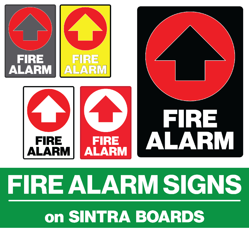 Fire Alarm Signs Safety Signages for Household Company And Business Use ...