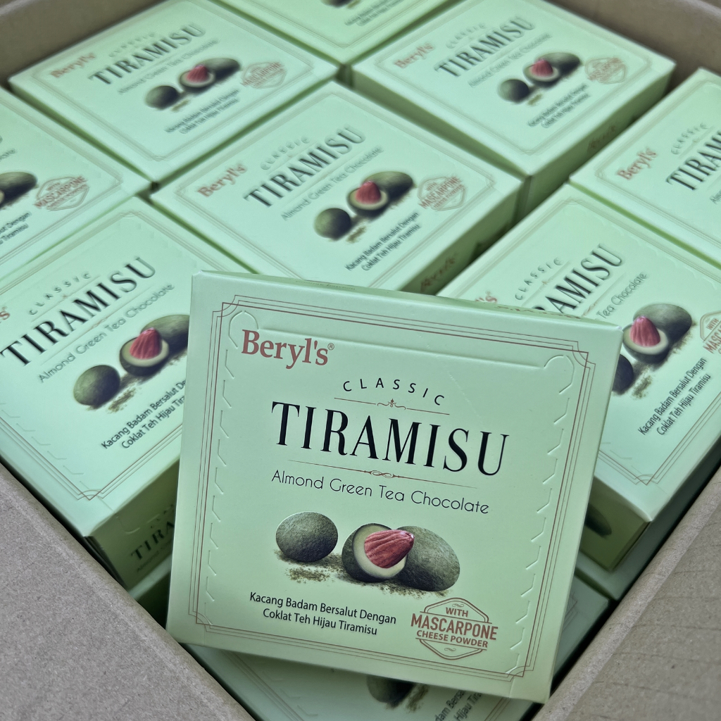 Beryl's Classic Tiramisu Almond Green Tea Chocolate (65g) | Shopee ...