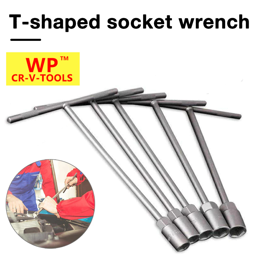 T-Handle Metric Socket Wrench 14mm CR-V 6-Point Hex Hexagon T-Shape