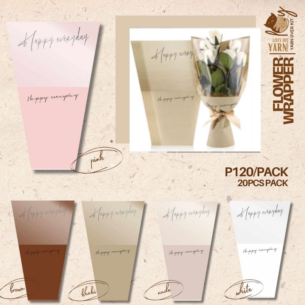 FLOWER WRAPPERS AND RIBBONS (PER PACK) | Shopee Philippines