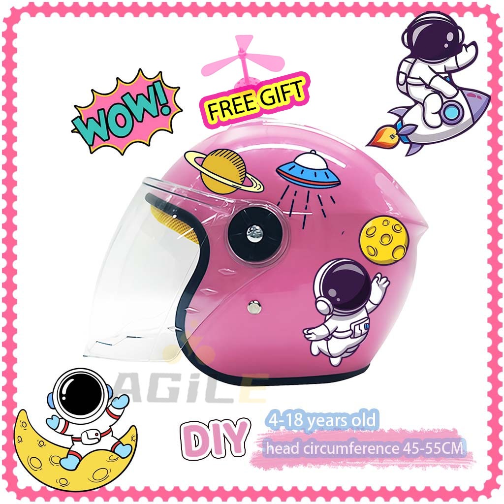 Helmet For Kids Motorcycle Half Face to 18 years old with