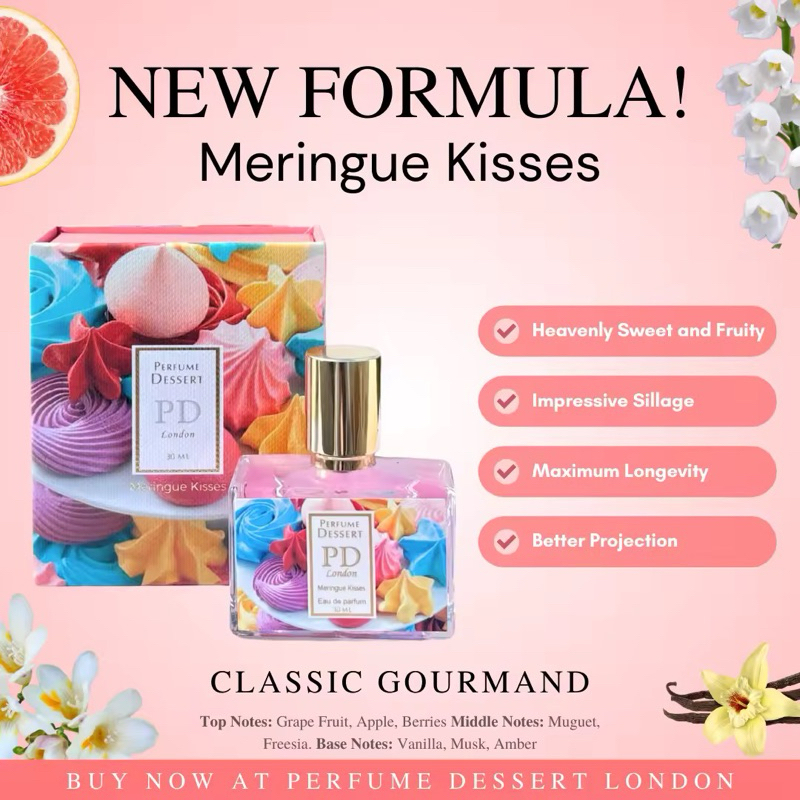 Curated visual reference: Meringue Kisses 30Ml Perfume Dessert London Official Store Photo Inspiration