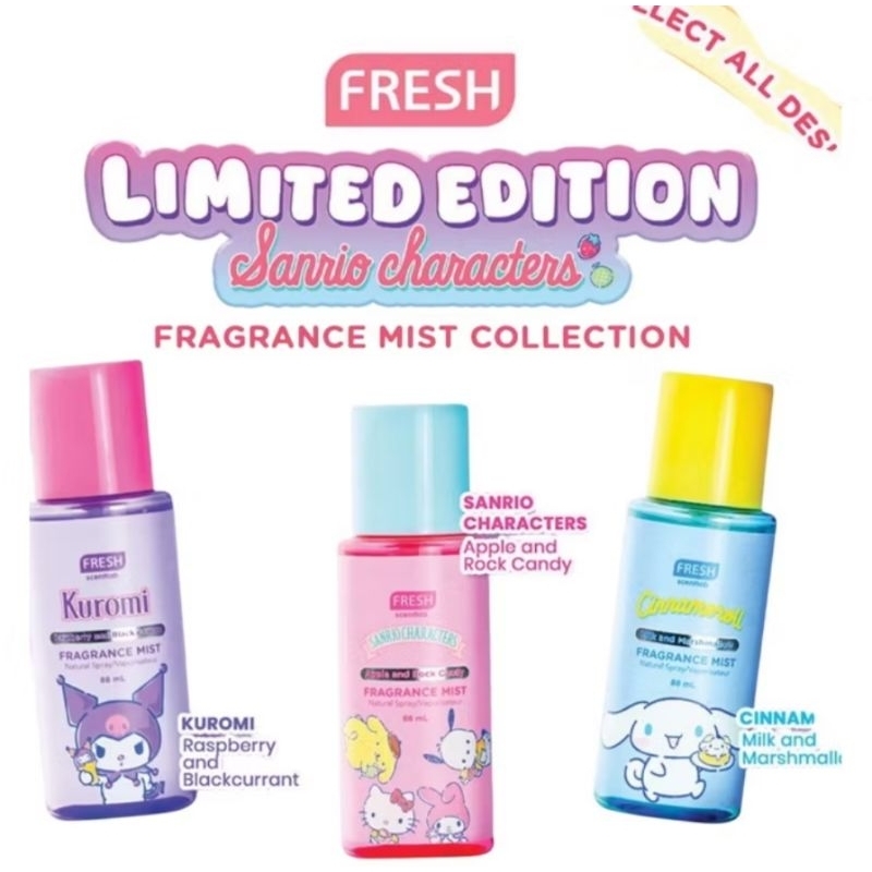 Fresh Scent lab Fragrance mist Cinnamoroll / Kurumi 88ml | Shopee ...