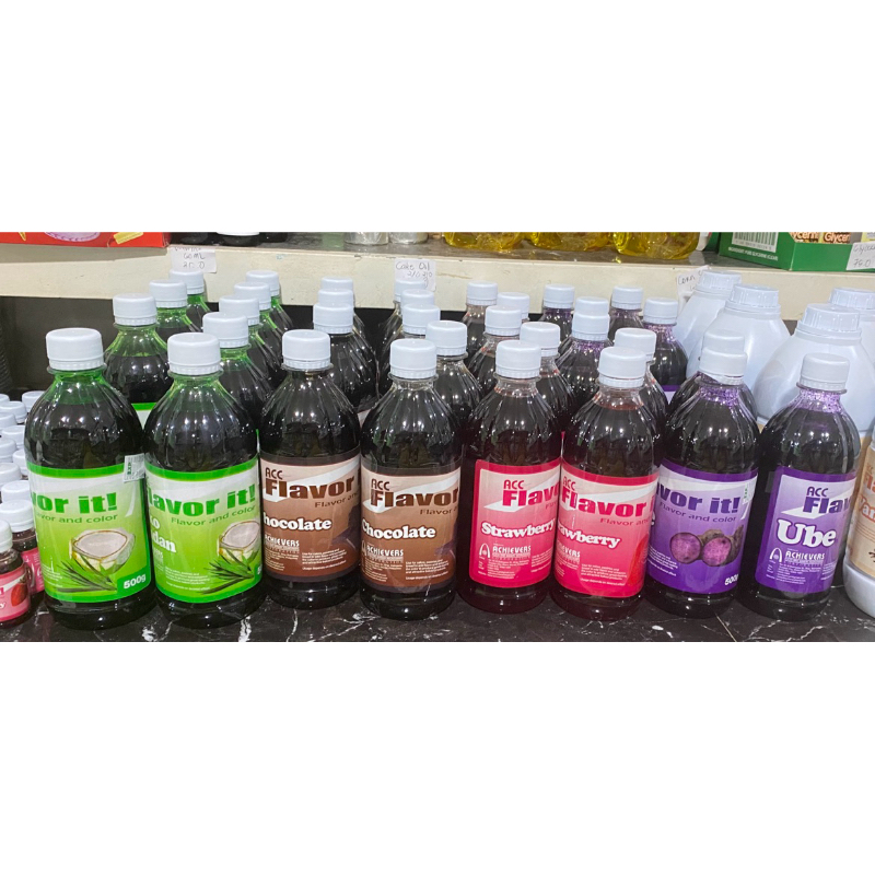 Acc Flavor It Chocolate|Ube|Mocha|Strawberry|Buko Pandan 500ml | Shopee ...