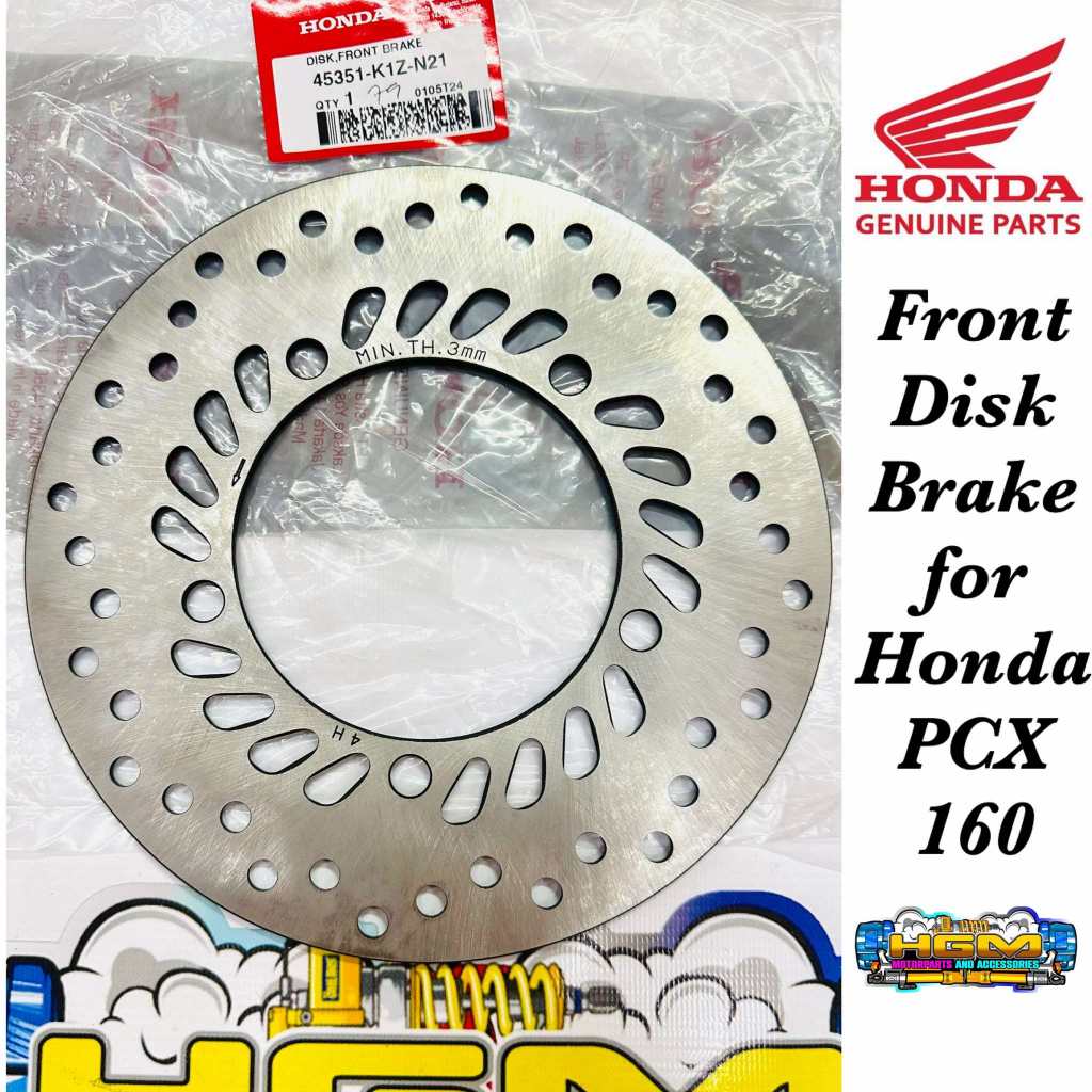 FRONT DISK AND REAR ROTOR DISK FOR HONDA PCX 160 | 43251-K1Z-N21/45351 ...