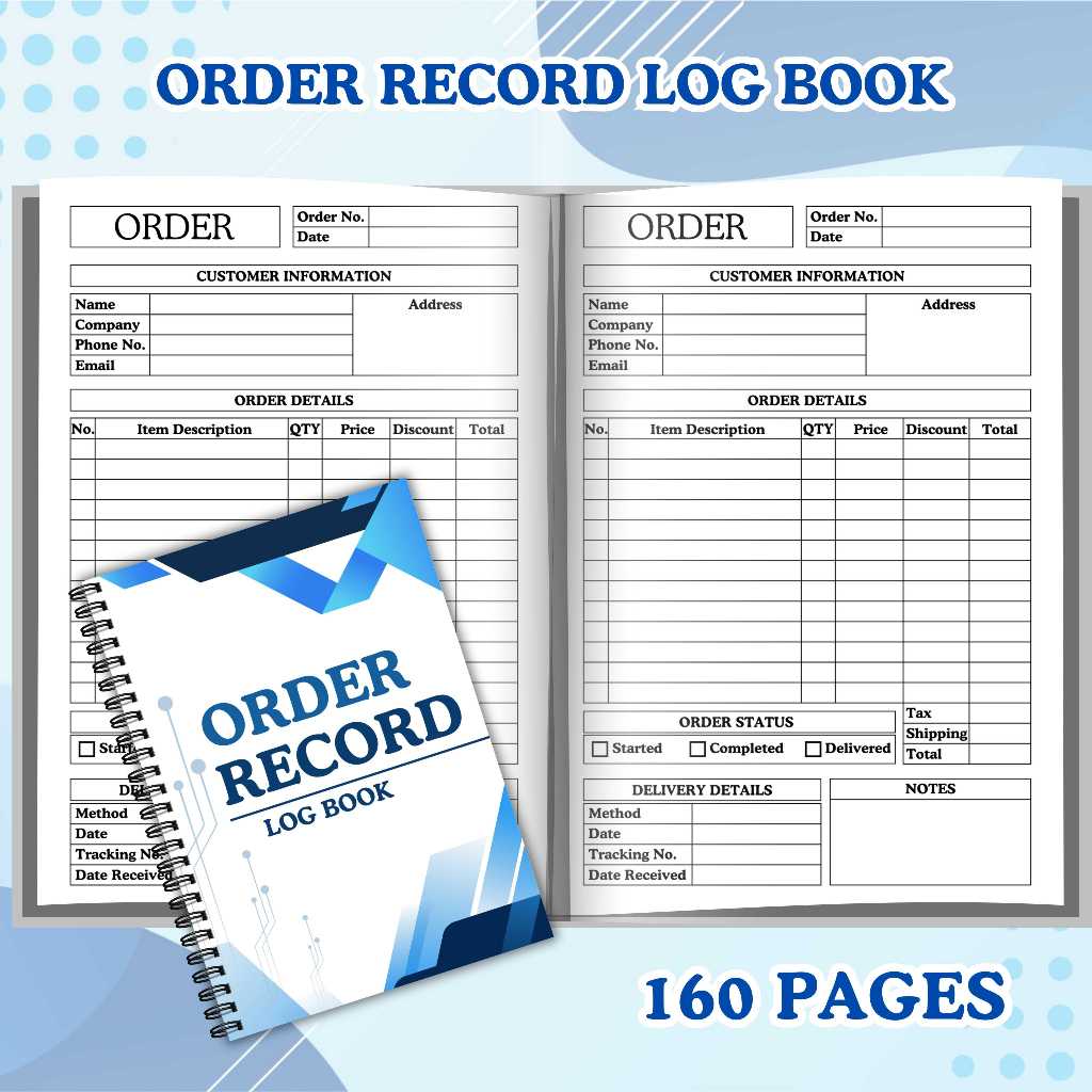 A5 Order Record Log Book Booklet Notebook | Shopee Philippines