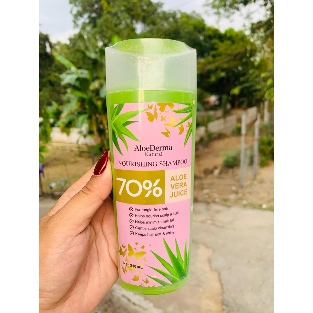 AloDerma Aloe Nourishing Shampoo 210ml | Shopee Philippines