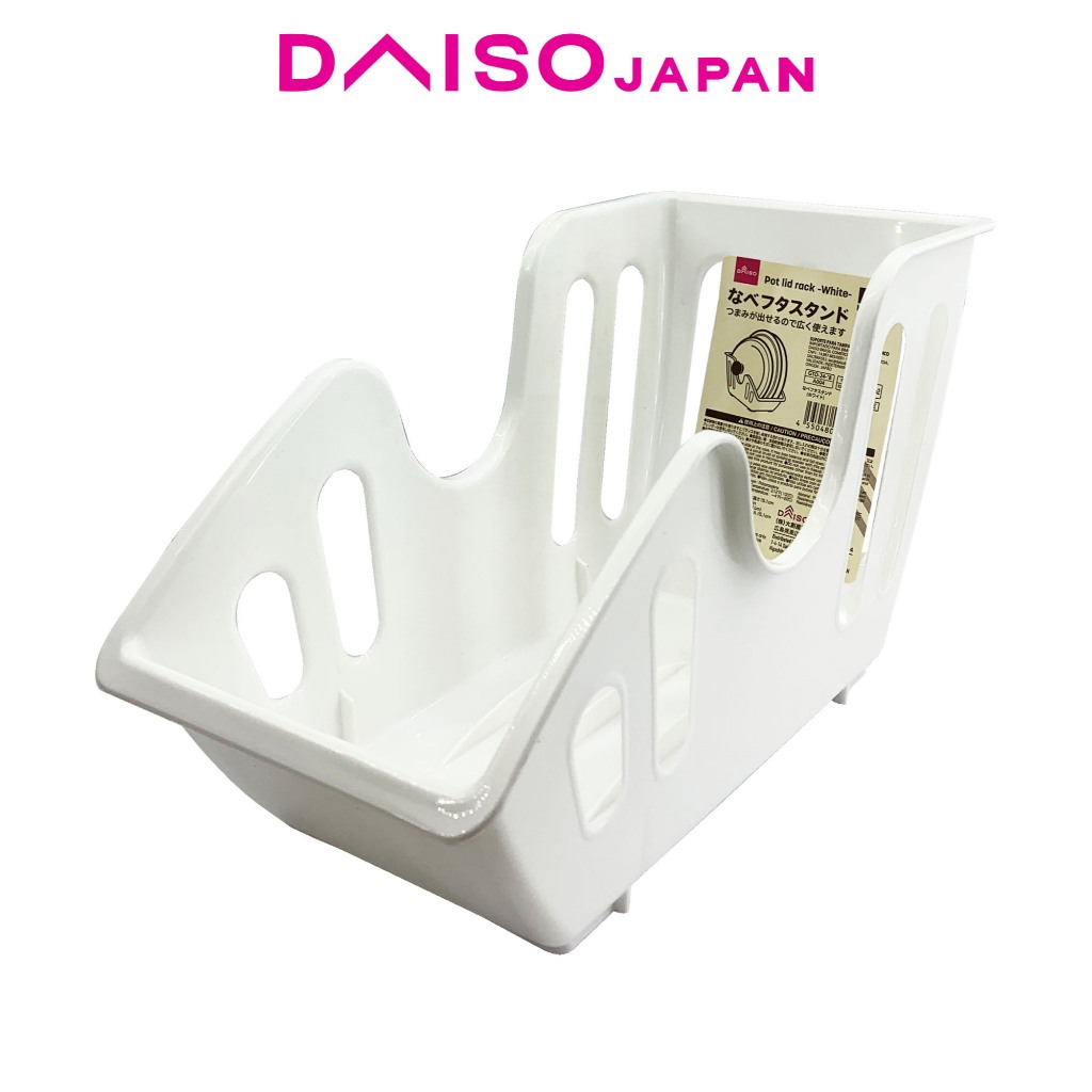 Daiso White Pot Lid Rack | Shopee Philippines