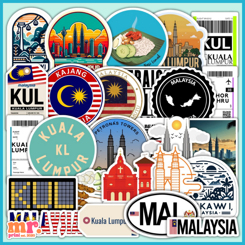 MALAYSIA VOL 1 ADVENTURE TRAVEL WATERPROOF STICKER | Shopee Philippines
