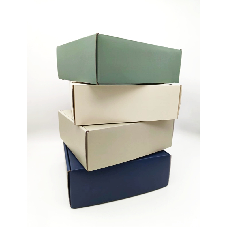 Foldable Corrugated Box Color Beige, Navy Blue, Superior Green and ...
