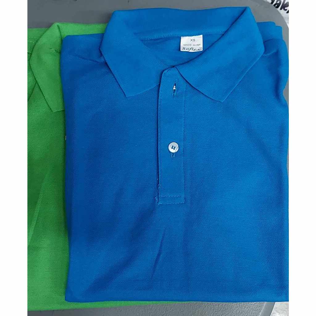 SOFTEX AQUA BLUE | Plain HONEYCOMB POLOSHIRT | Shopee Philippines