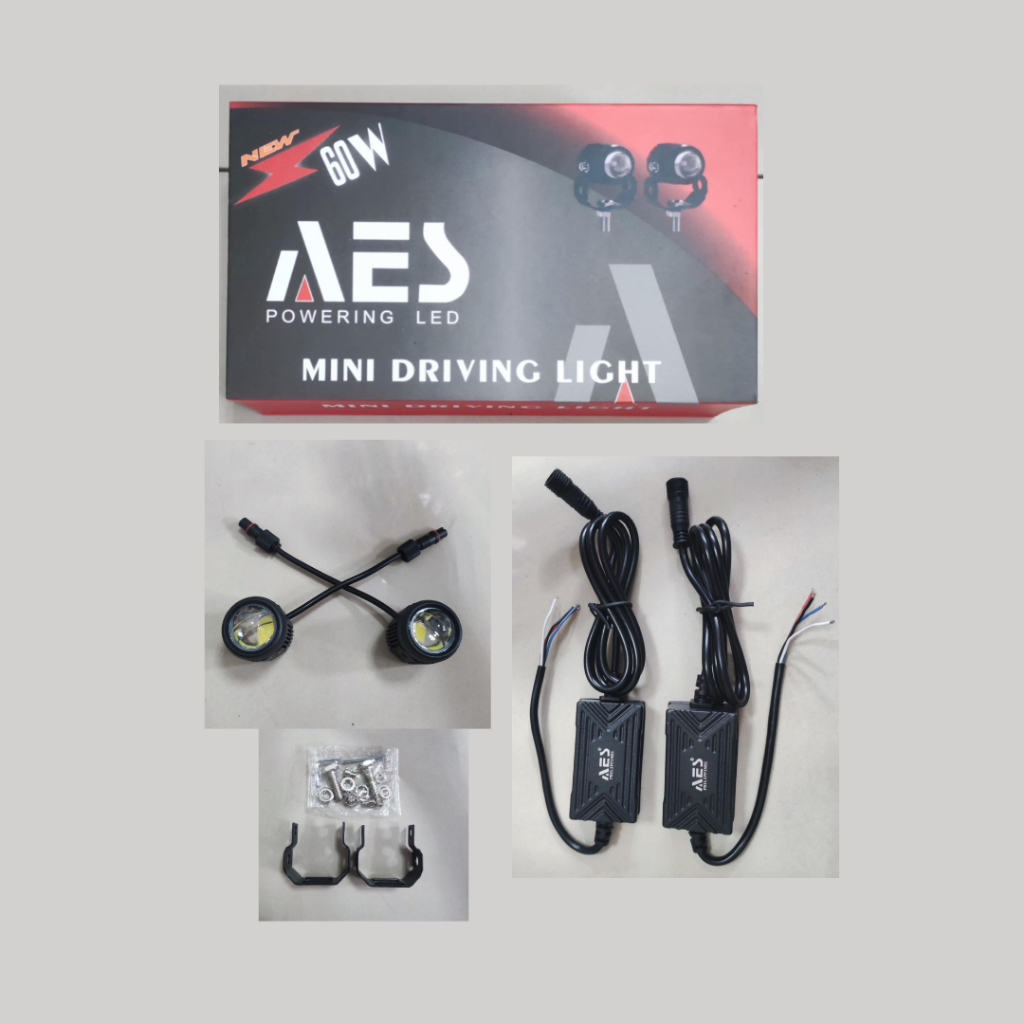AES V4 Mini Driving Light 60/60 per bulb 4 wires with ballast & Fan ...