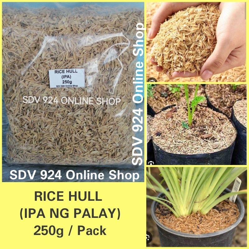 RICE HULL /IPA NG PALAY 250G READY TO USE, FOR PLANTS. | Shopee Philippines