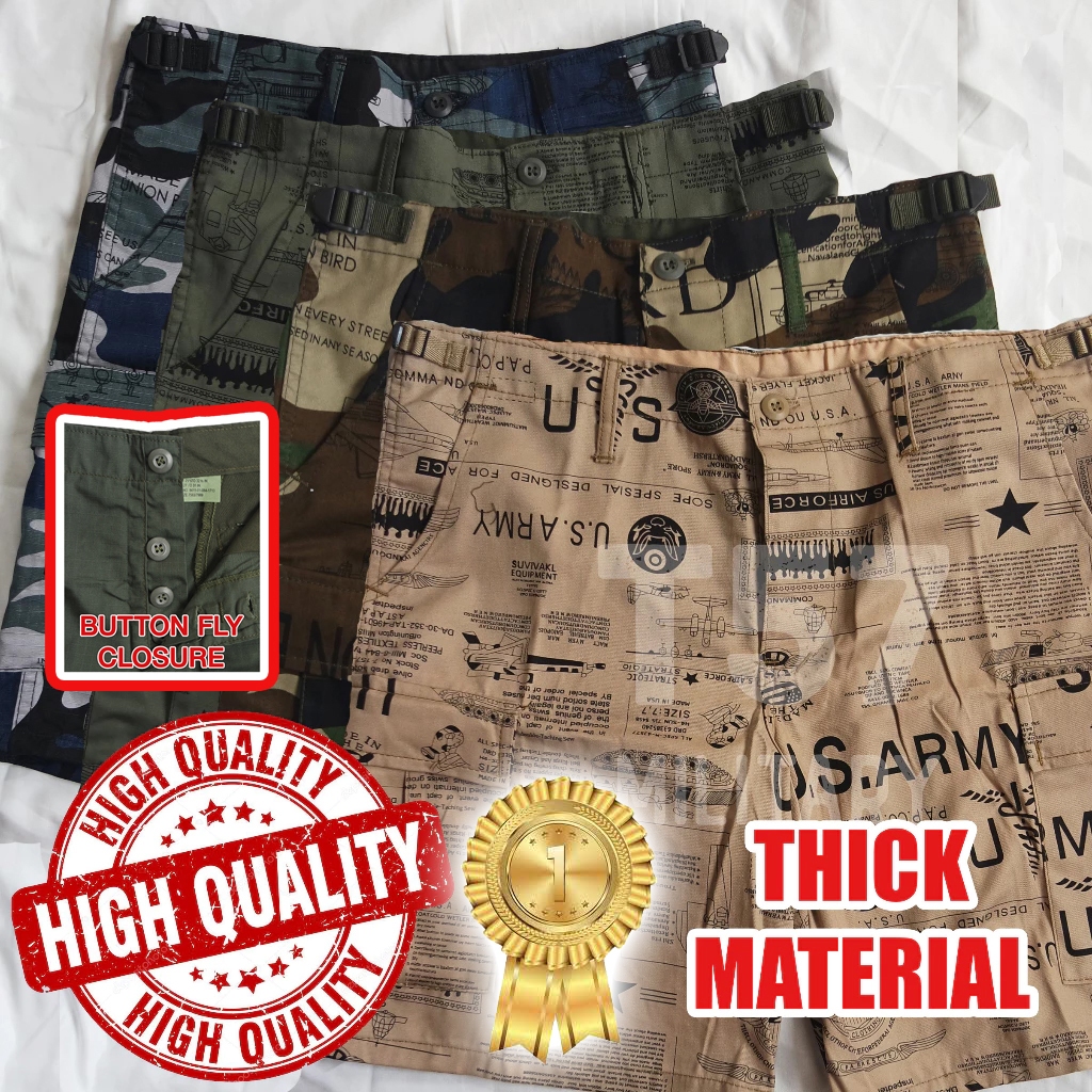 6 Pocket Shorts High Quality Thick Material (Unionbird/US Army Pattern ...