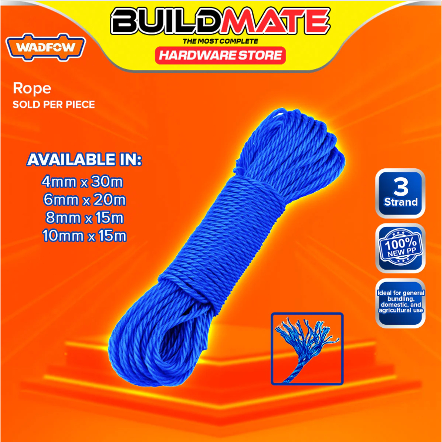 Buildmate x WADFOW Monofilament Twist Rope for Binding Woods & Trees ...
