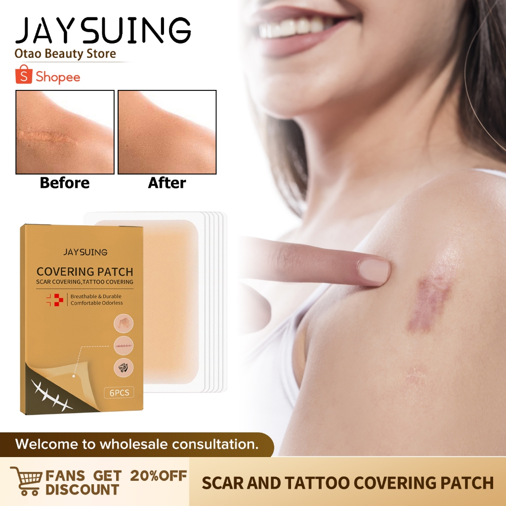 Jaysuing Covering Patch 6pcs Scar Covering Tattoo Covering Patch Skin ...