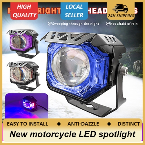 Mini Driving Light V7 Pro Blue/Purple/White Light 30W Hi Low Beam ...