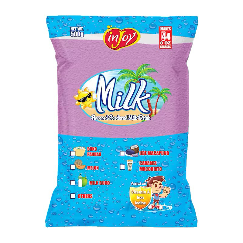 Injoy Ube Macapuno Fortified Milk/Palamig 500grams | Shopee Philippines