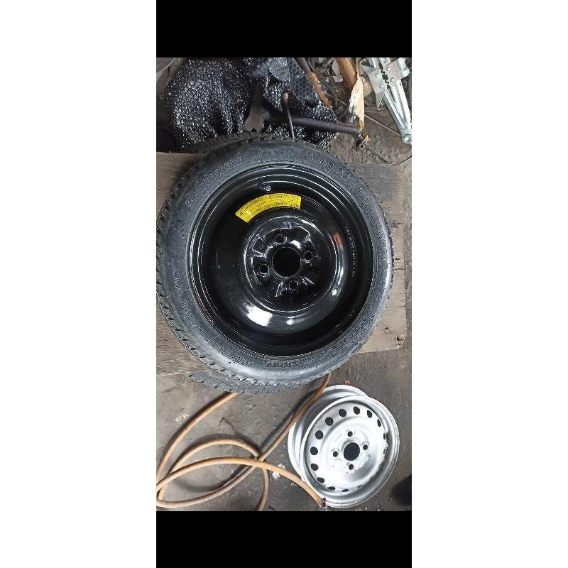 donut tire with rim size 125 70 14 4holes pcd100 | Shopee Philippines