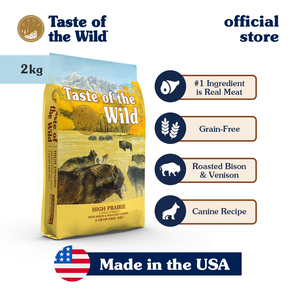 Picture of Taste of the Wild Dry Dog Food - High Prairie Grain-Free 2 kg | Shopee ...