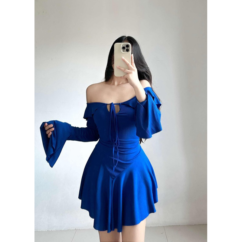sachin and babi light blue dress SLS Kelly Flowy Fairy Dress | Knitted Fabric | Xs to Medium Bodyframes