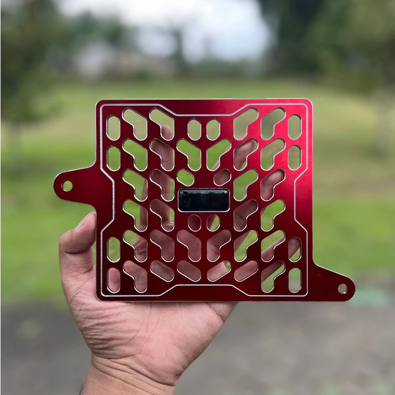Full CNC Radiator Cover Aluminum 2-Color Spinner Design For Multiple ...