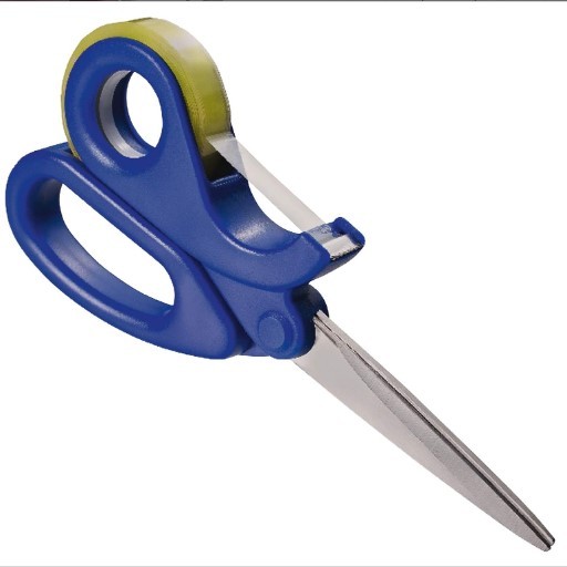 Integrated Scissors & Clear Sticky Tape Dispenser Multipurpose Tool for ...