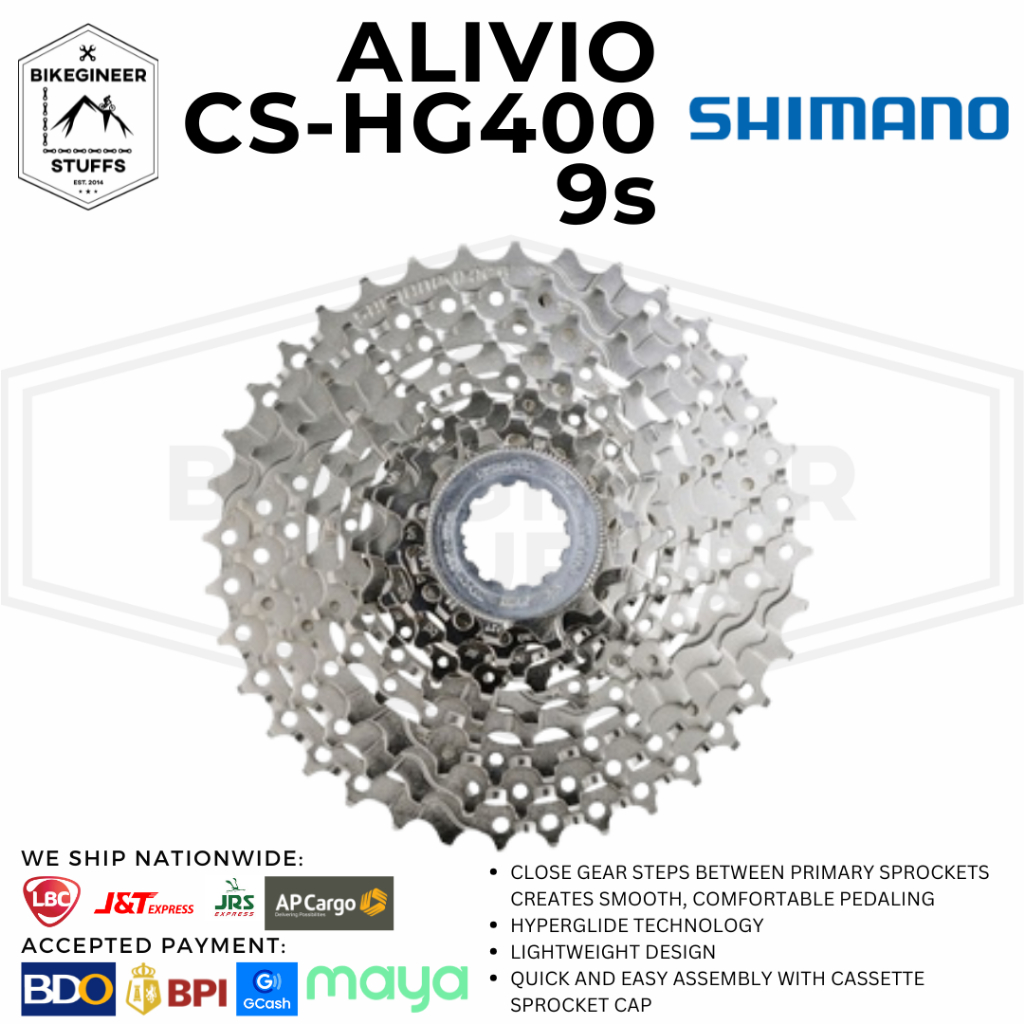Cassetta SHIMANO HG400 9 Velocità 11-36 Denti Per Mountain Bike – Nuova