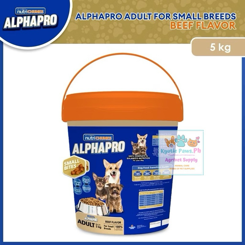 Alphapro dog food dry adult beef 5kg | Shopee Philippines