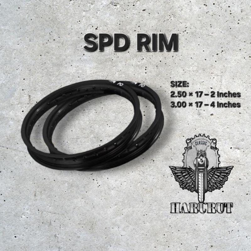 BLACK SPD RIM FOR MOTORCYCLE | Shopee Philippines