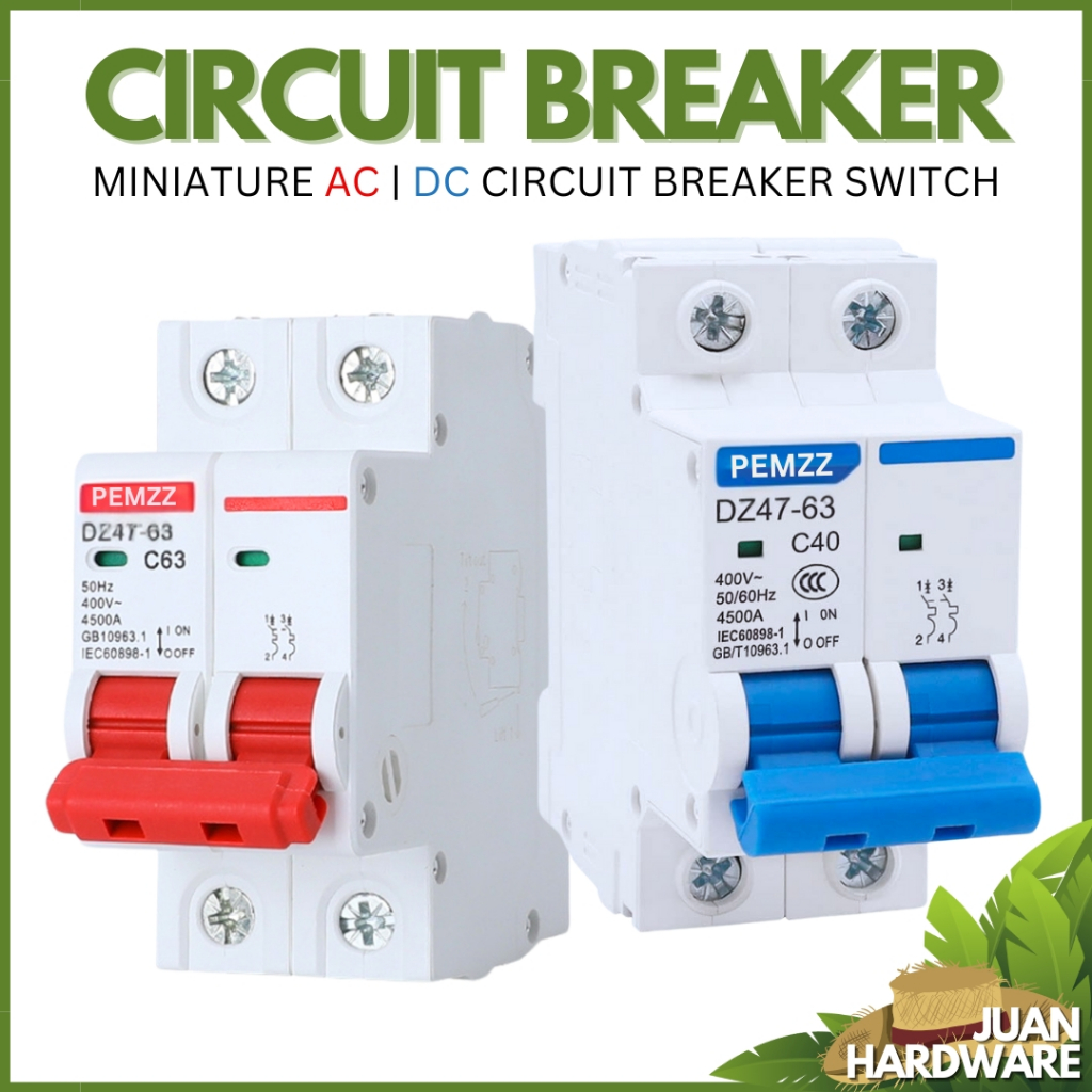 AC & DC Circuit Breaker for Solar Mini Circuit Breaker Switch 6A/10A ...
