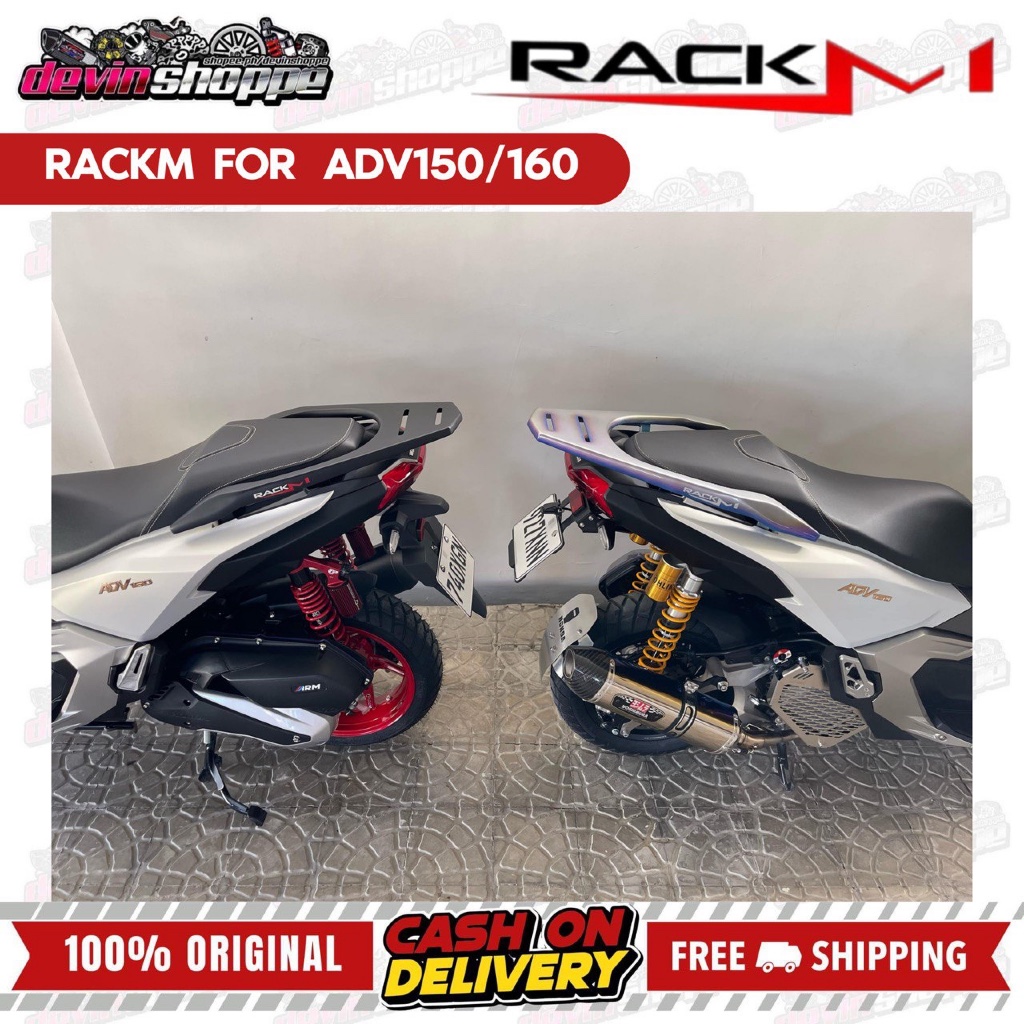 RACK M RACKM TOP BOX BRACKET HONDA ADV 150 / 160 CARBON | Shopee ...