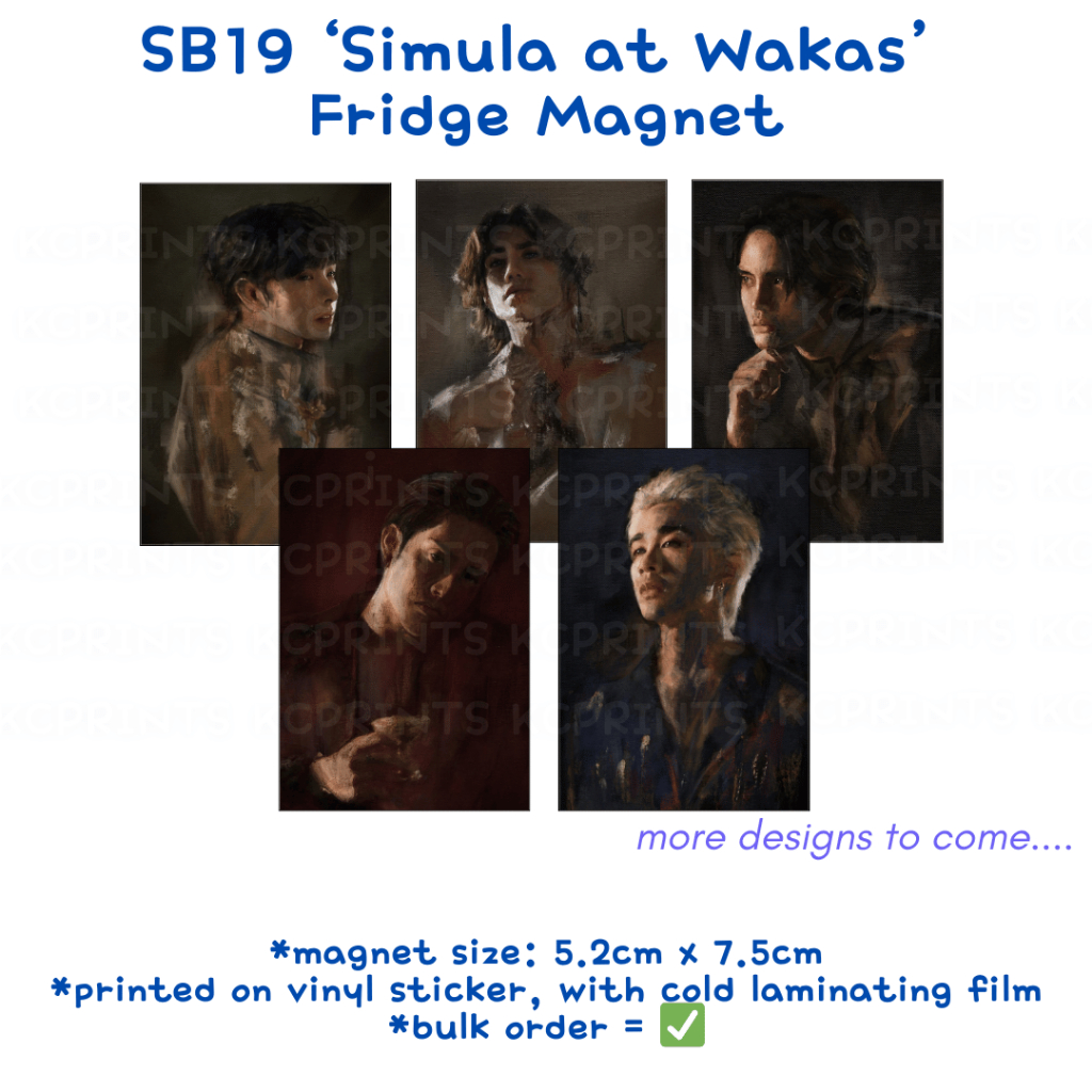 [FANMADE] SB19 Magnet Set Concert Freebie Simula at Wakas Dam Fan ...