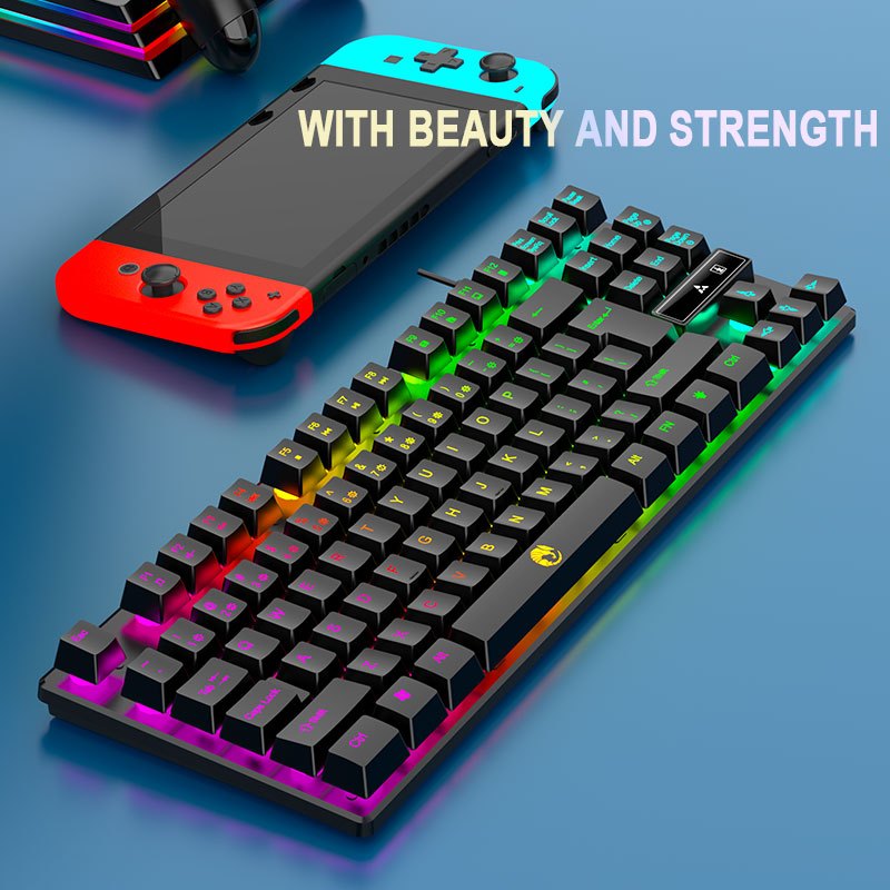 Zeus x Raiku 87 Keys RGB Wired Gaming Keyboard - Membrane Multi ...