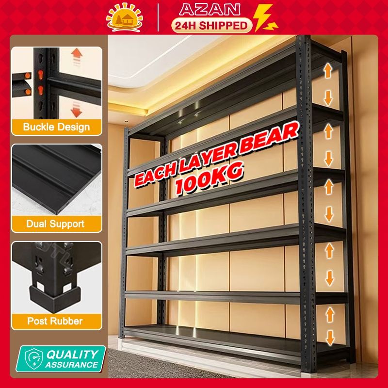 UPSEN Steel Storage Shelves Metal Rack Boltless Organizer Rack ...