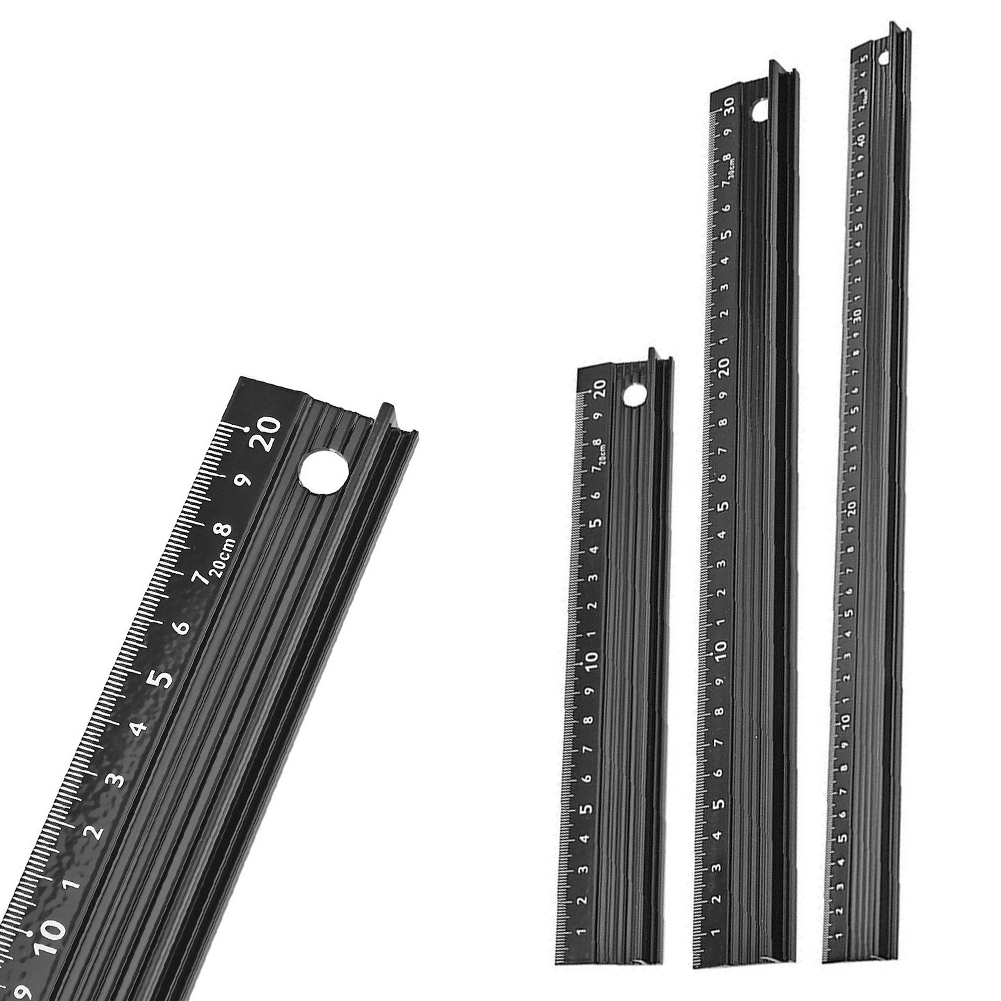 Anti-Slip Aluminum Alloy Ruler Multi functional Straight Ruler Anti ...